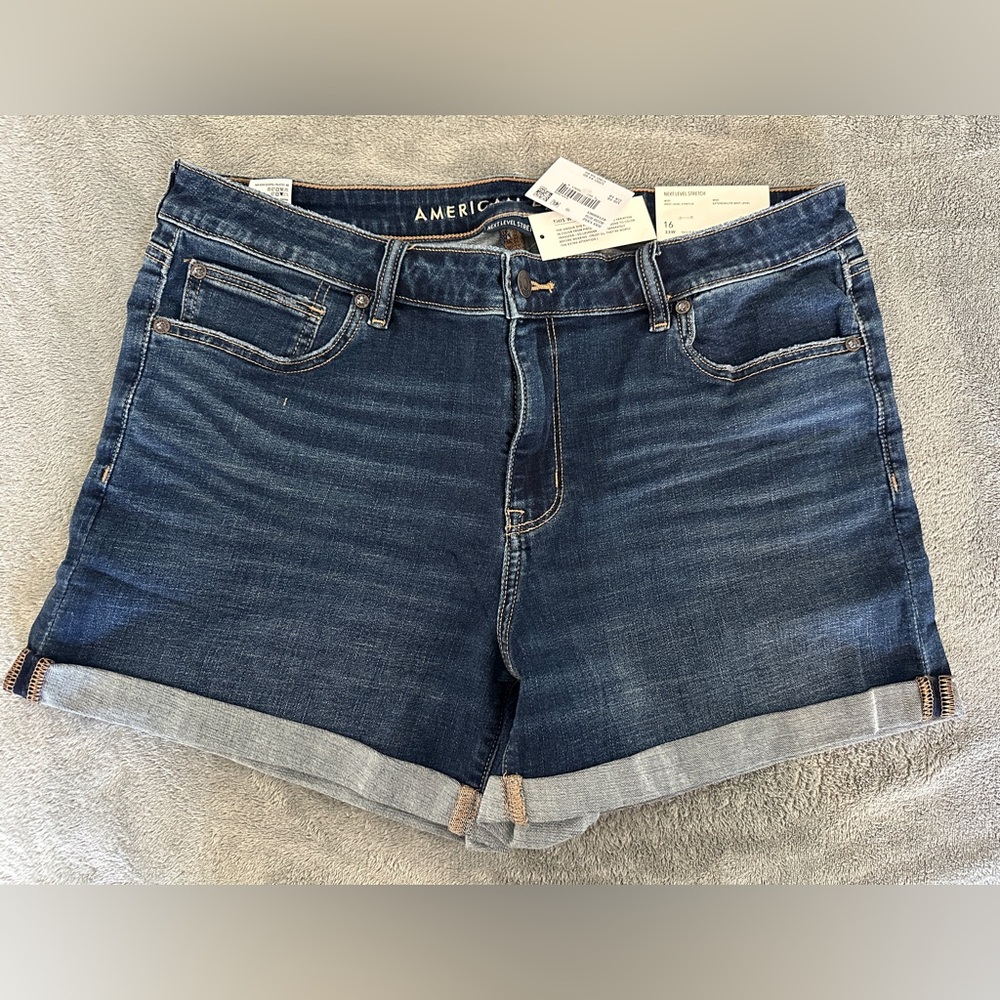 American Eagle Midi Denim Shorts